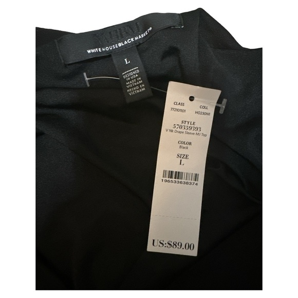 White House Black Market Black Blouse - Picture 10 of 11